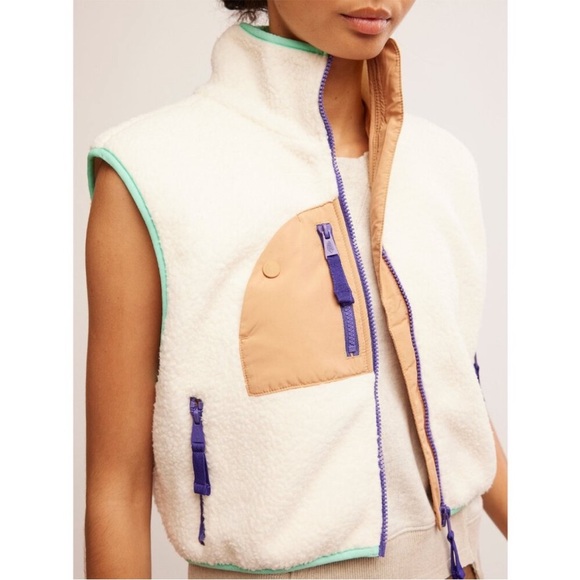 Free People FP MOVEMENT Hit the Slopes Vest / Ivory Retro Combo - Picture 6 of 14